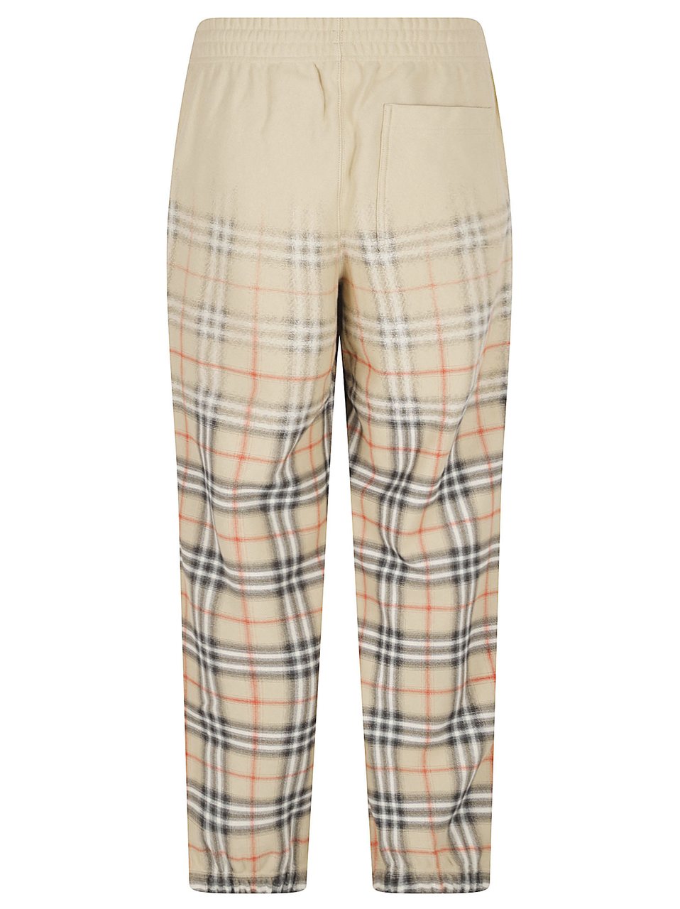Burberry Comfort-Fit Trousers with Gradient Check Design Grijs