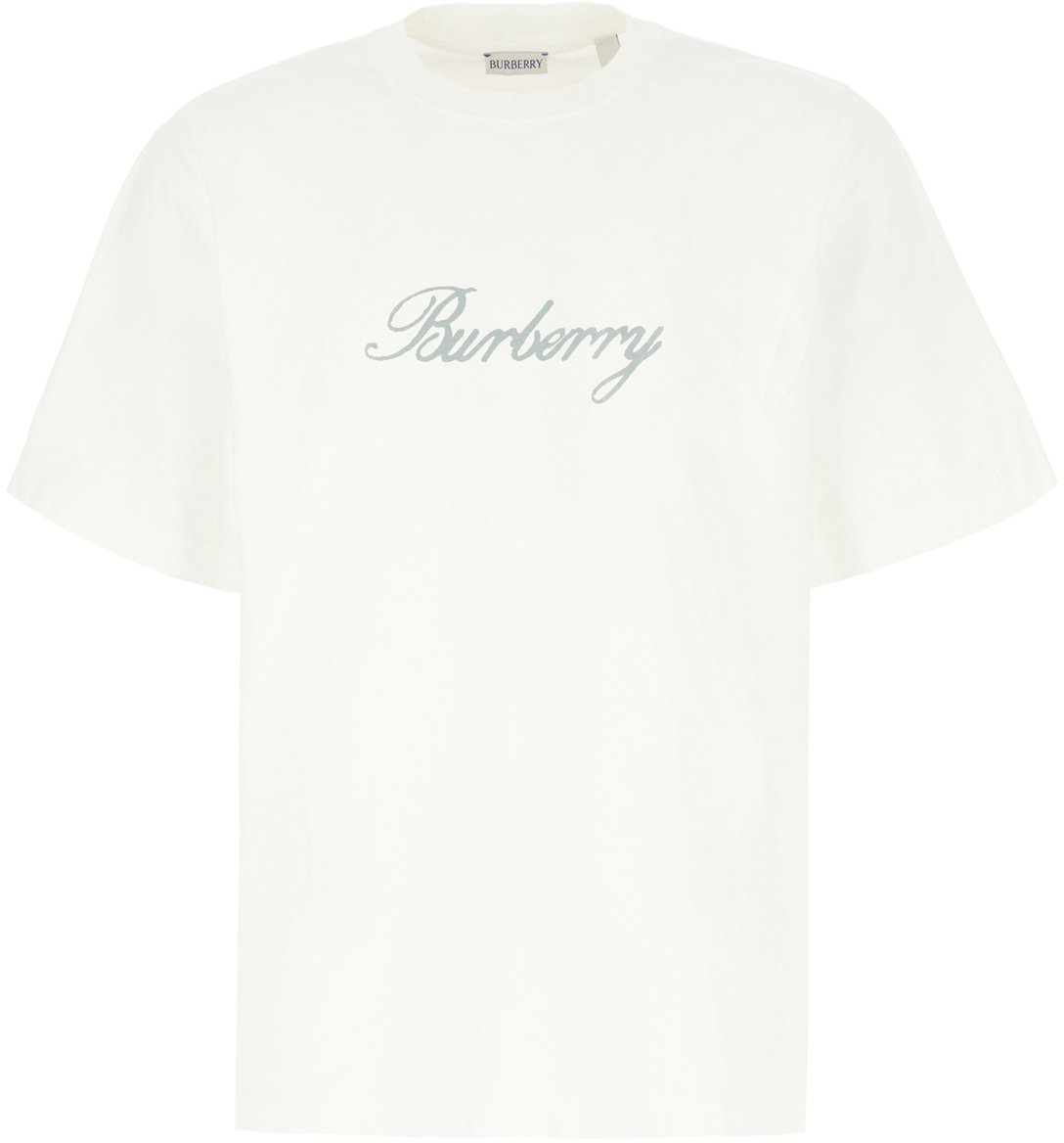 Burberry White cotton t-shirt Wit