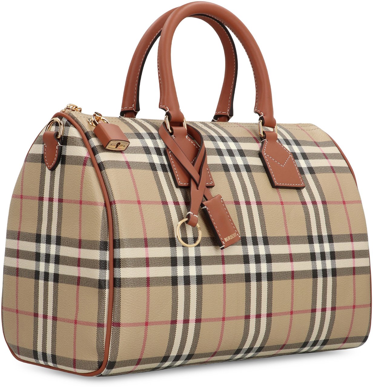 Burberry Bowling bag Check media Beige
