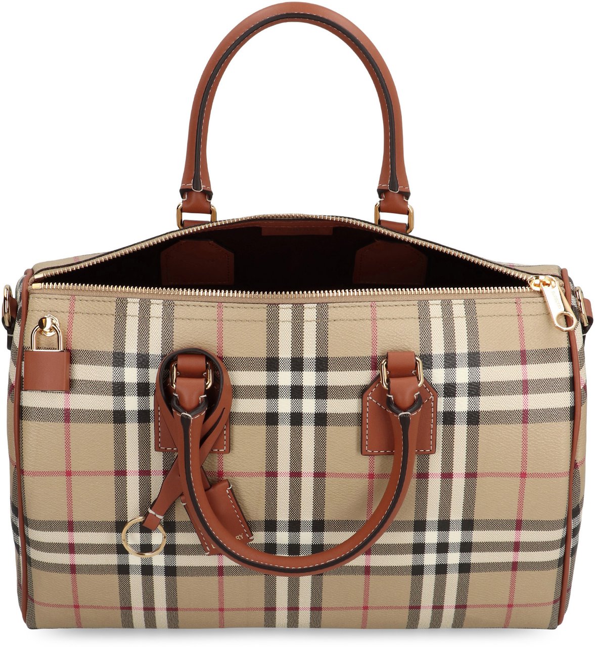Burberry Bowling bag Check media Beige