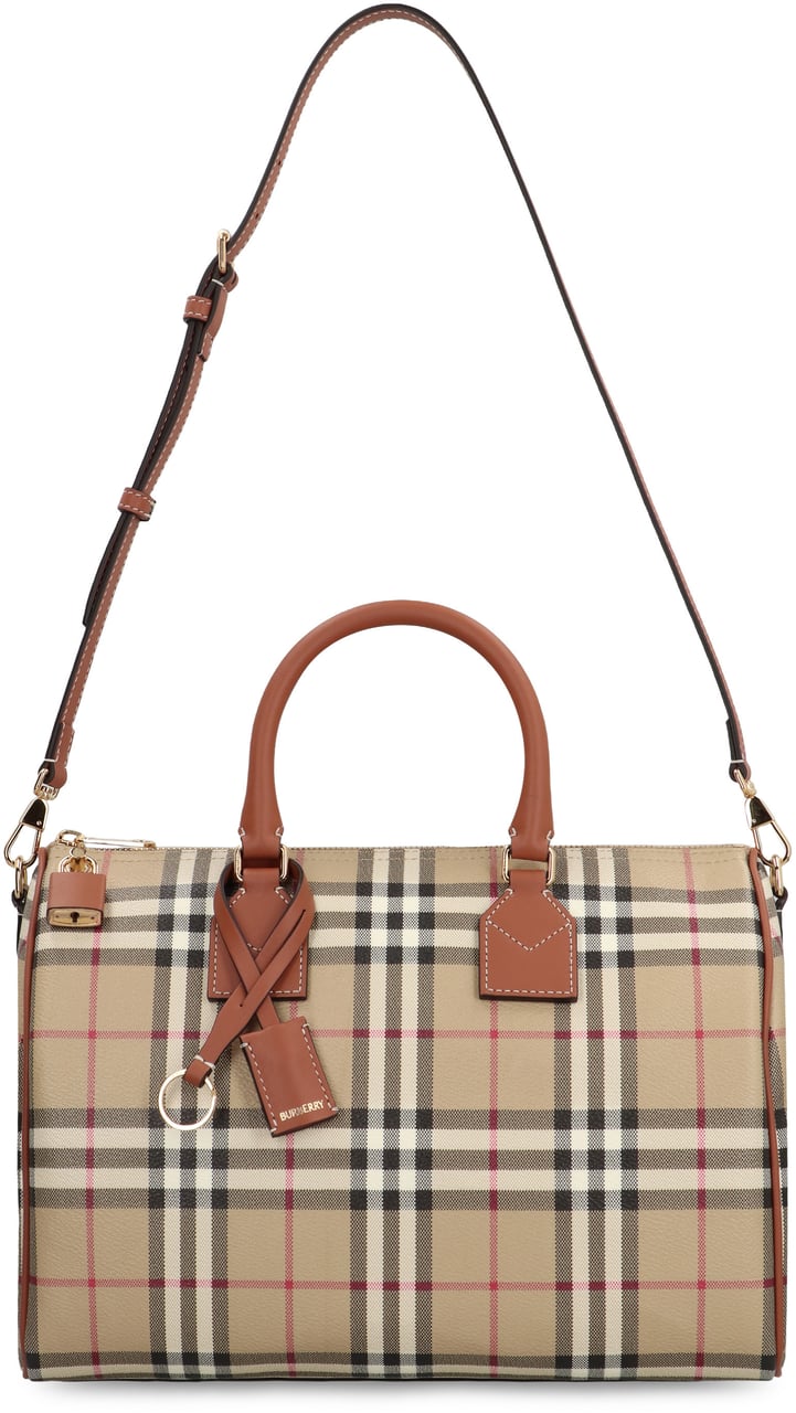 Burberry Bowling bag Check media Beige