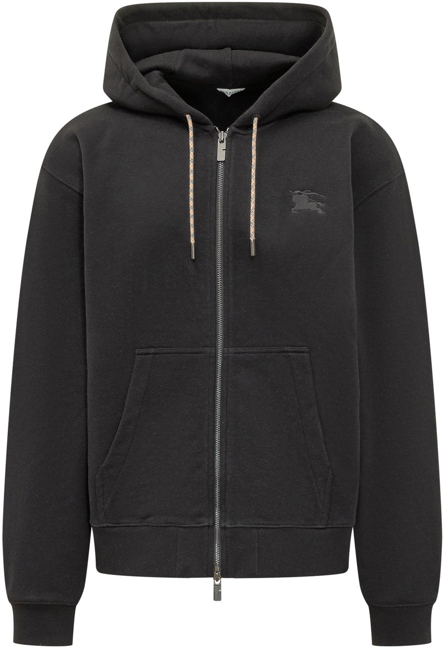 Burberry Rory Chk Pch Felpa Zwart