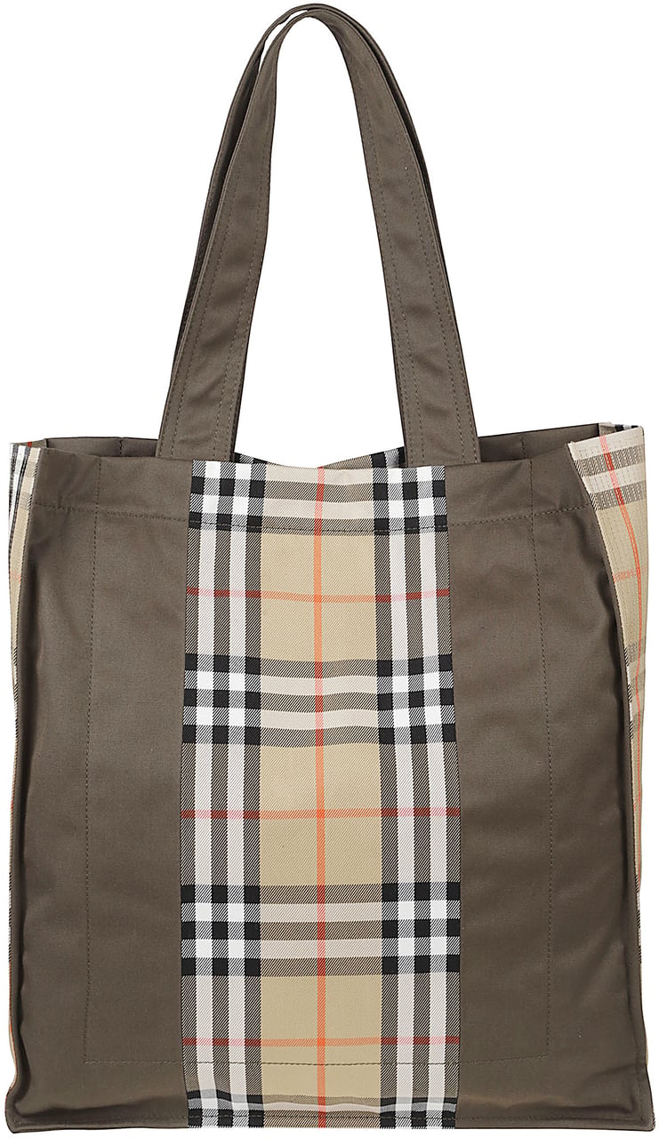 Burberry Structured Rectangular Tote Bag Bruin