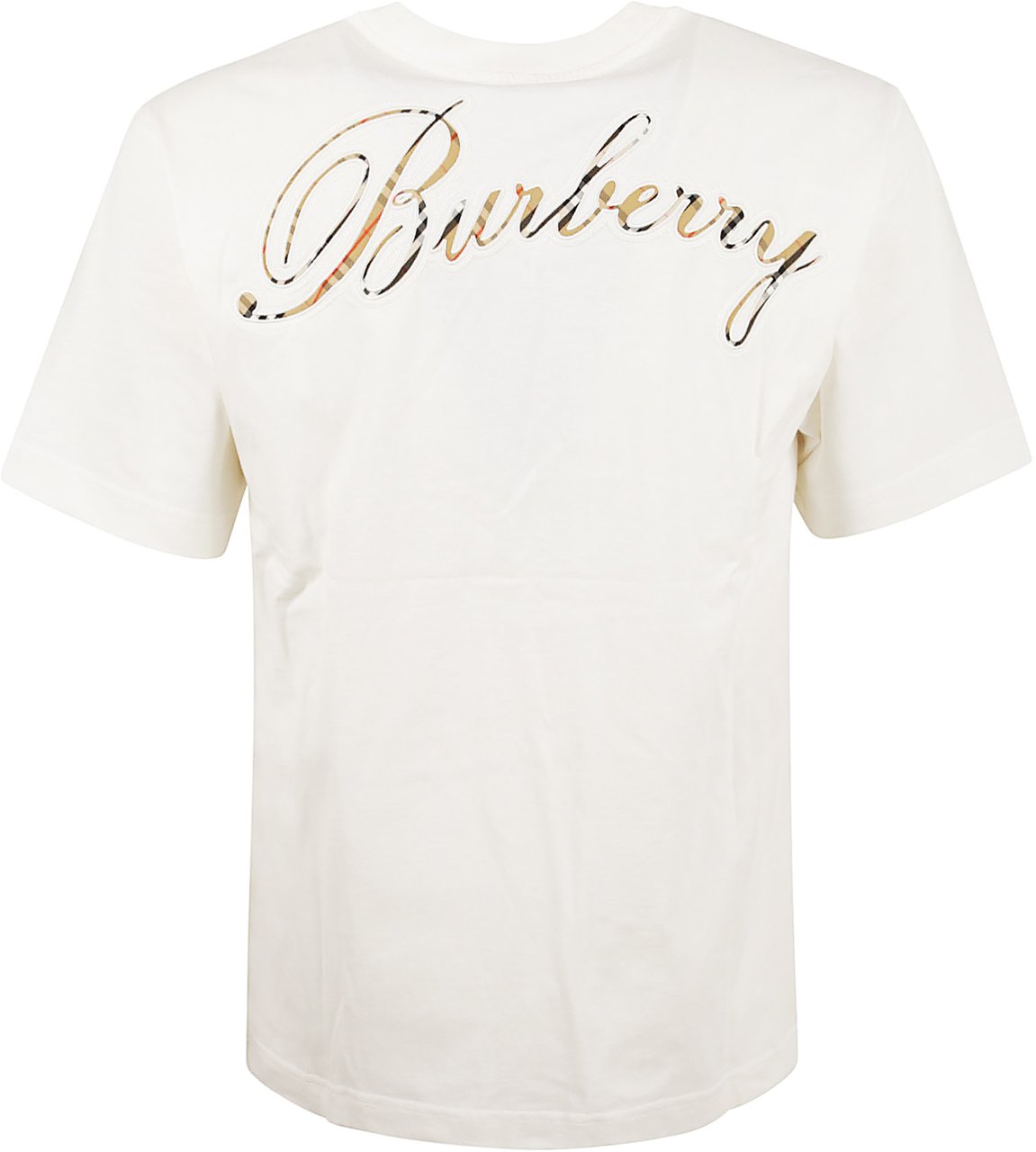 Burberry Pure Cotton T-Shirt with Tonal Wit