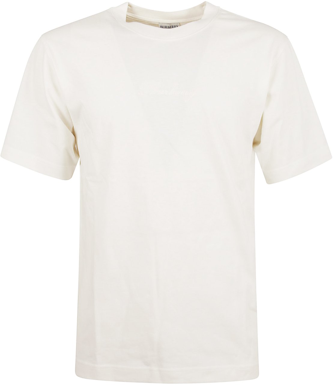 Burberry Pure Cotton T-Shirt with Tonal Wit