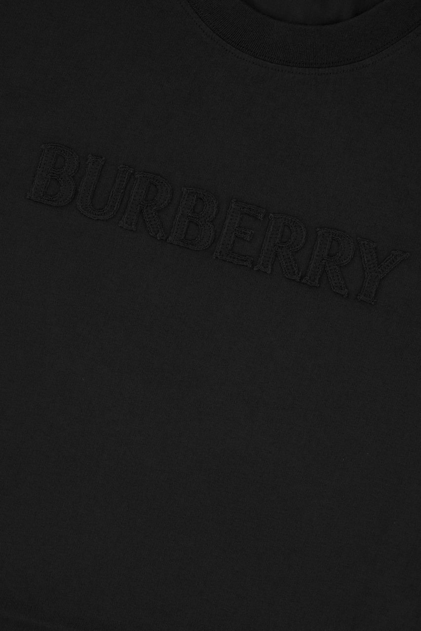 Burberry Black cotton t-shirt Zwart