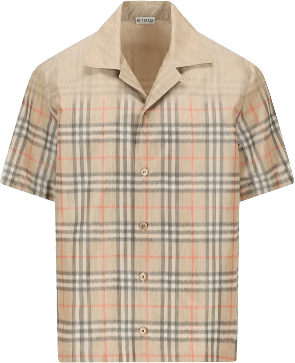 Burberry Hugh geruit overhemd Beige