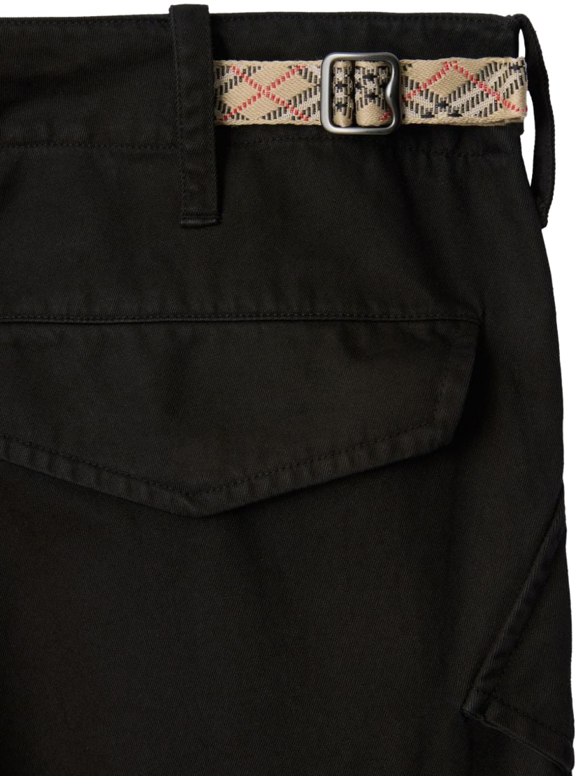 Burberry Trousers Black Zwart