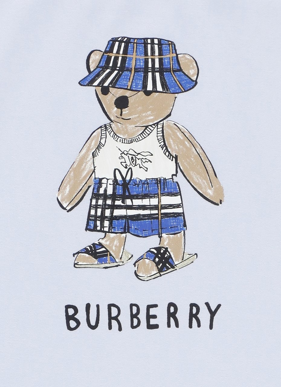 Burberry Dresses Light Blue Blauw