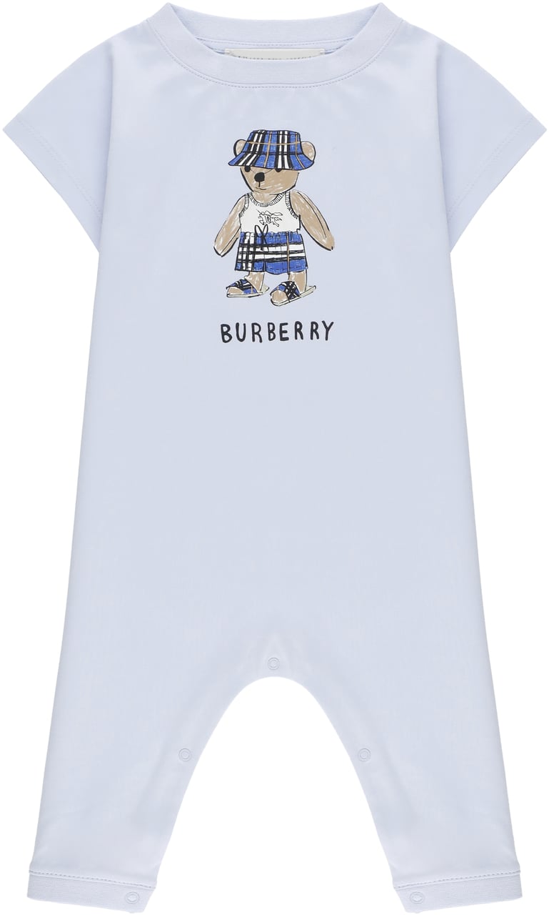 Burberry Dresses Light Blue Blauw