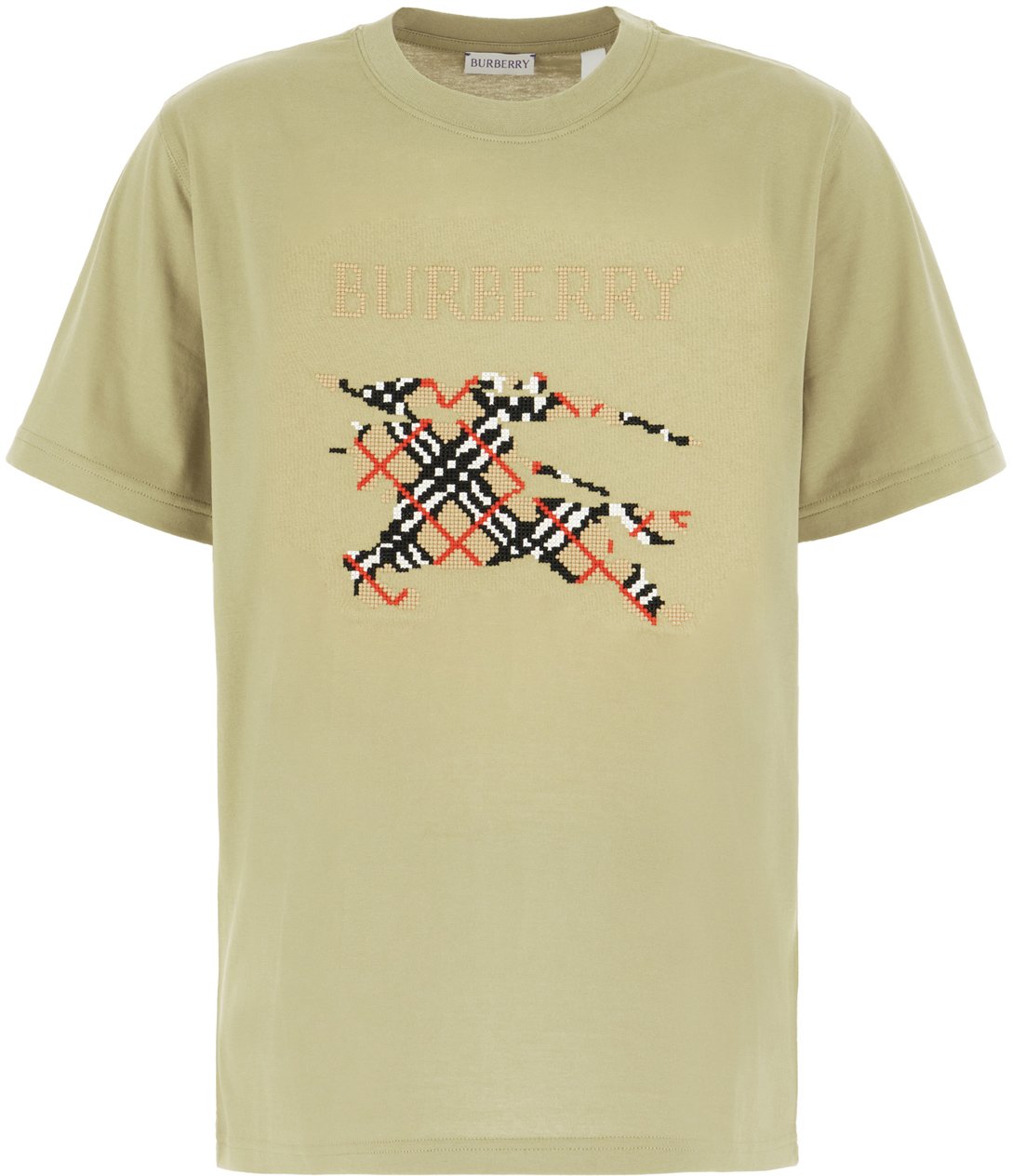 Burberry Olive green cotton t-shirt Groen