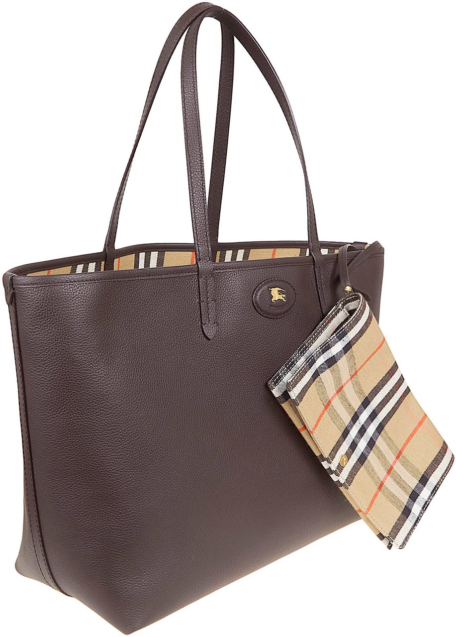 BURBERRY LL MD REVERSIBLE TOTE C&L Beige