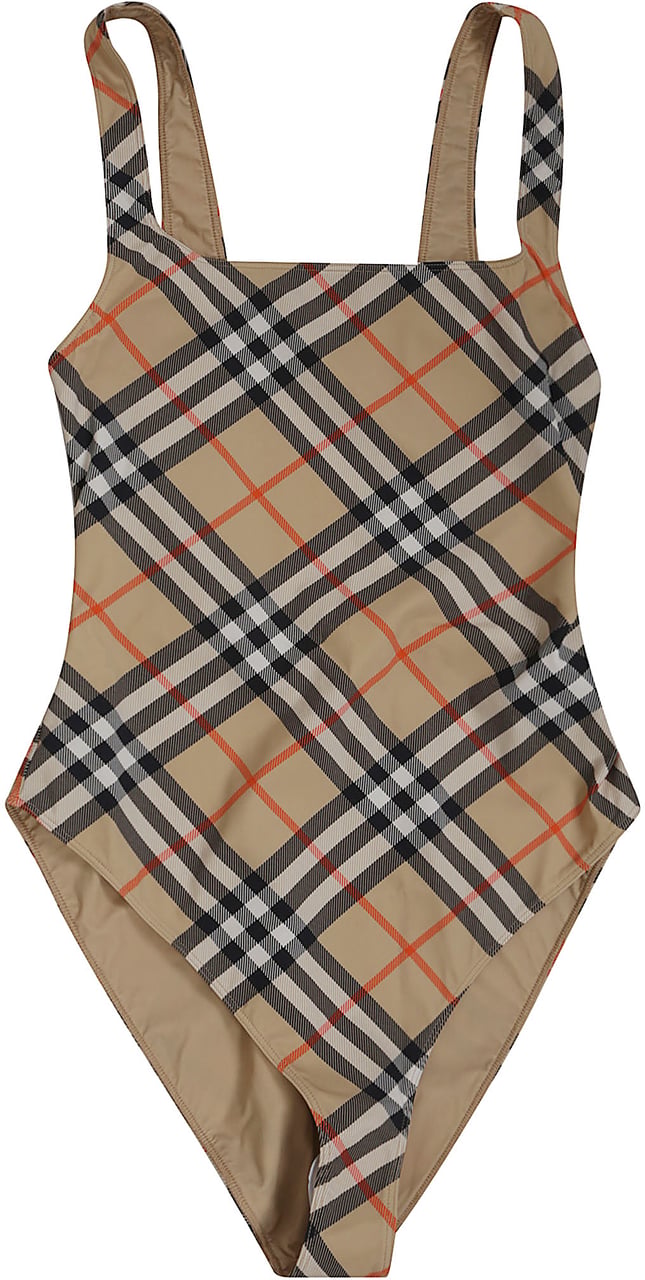BURBERRY SABINA CHK W SWIMWEAR Beige