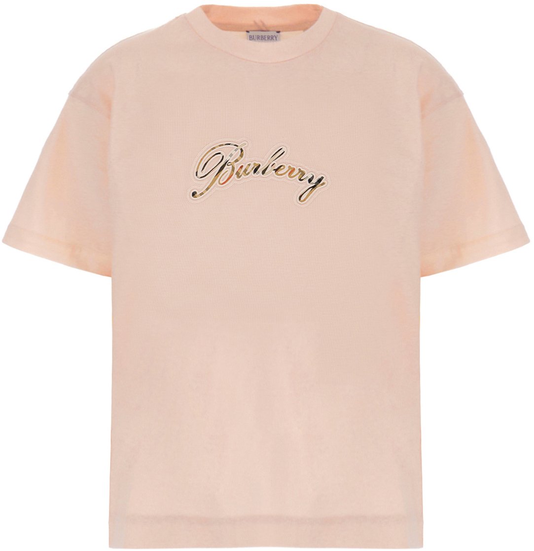 Burberry Pink cotton t-shirt Roze