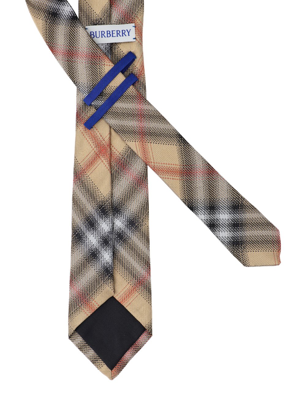 Burberry Beige Tie With Smooth Texture And Classic Design Neutraal