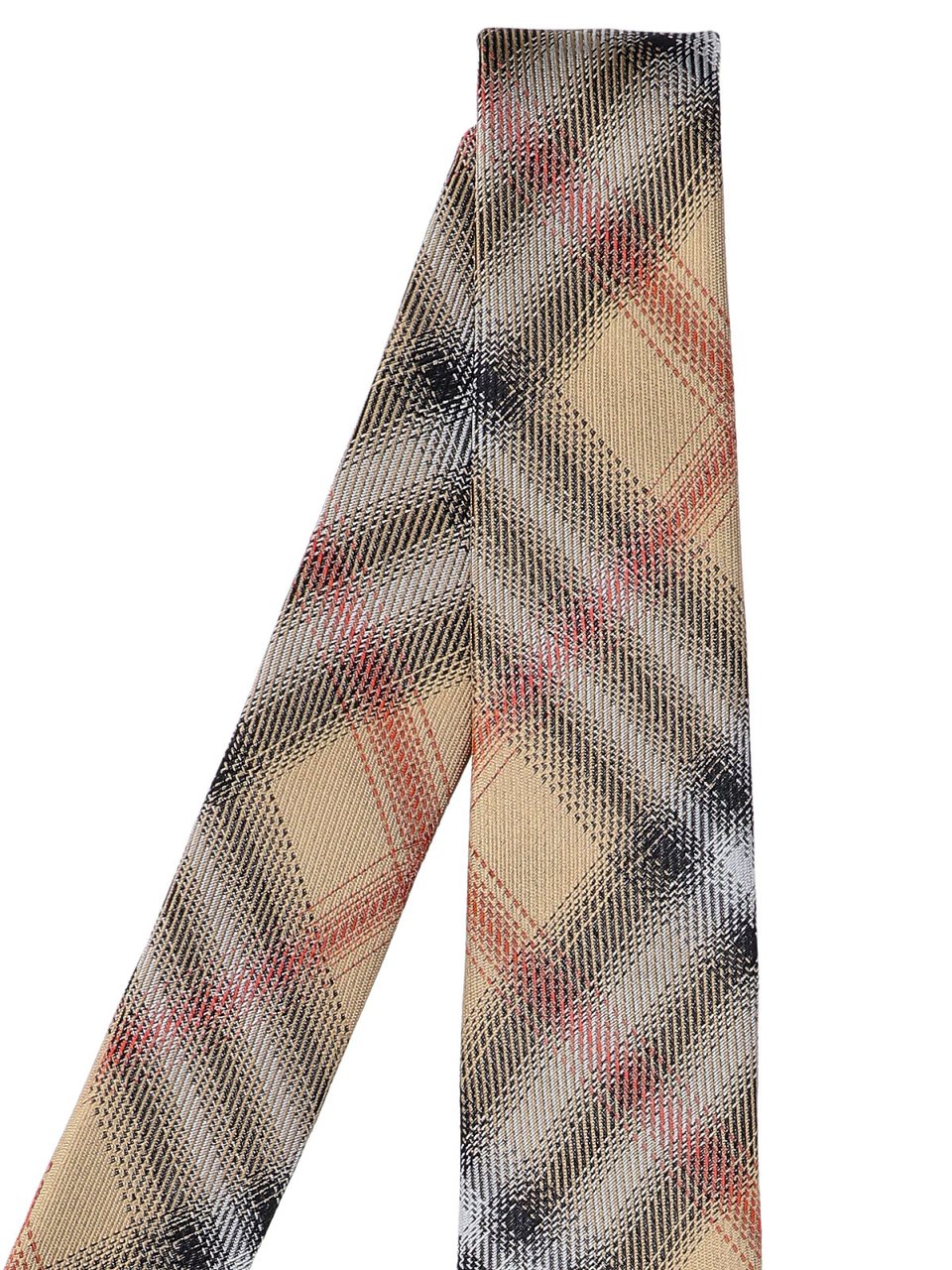 Burberry Beige Tie With Smooth Texture And Classic Design Neutraal