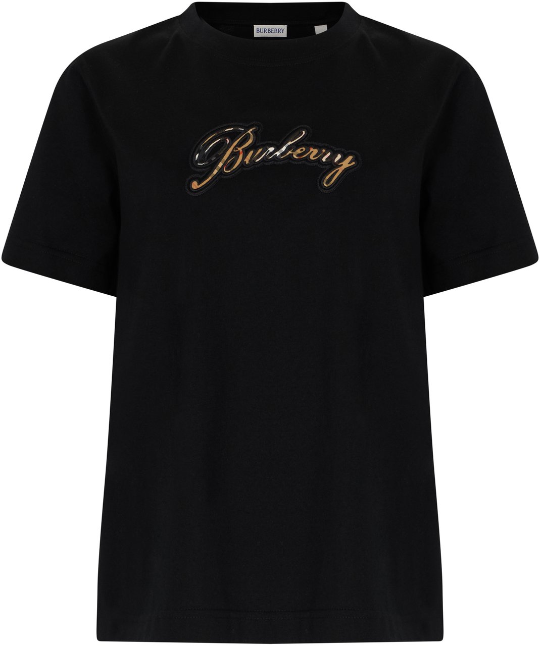 Burberry Cotton t-shirt with logo Zwart