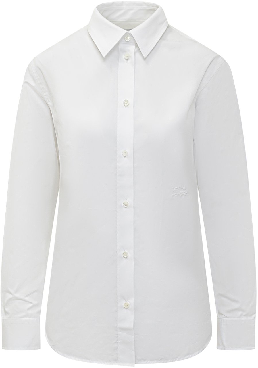 Burberry Camicia Classica in Cotone Wit