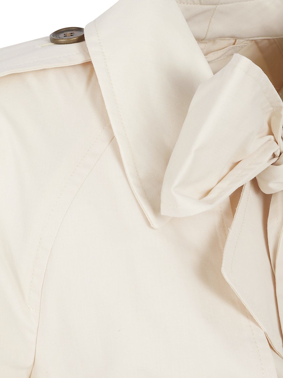 Burberry Trench Coat with Bow Tie Detail and Adjustable Cuffs Neutraal