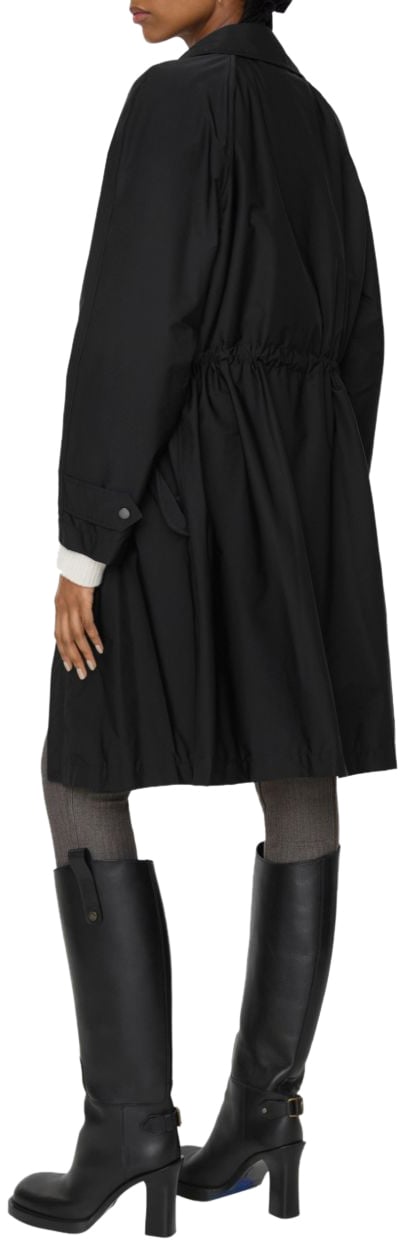 Burberry Coats Black Zwart