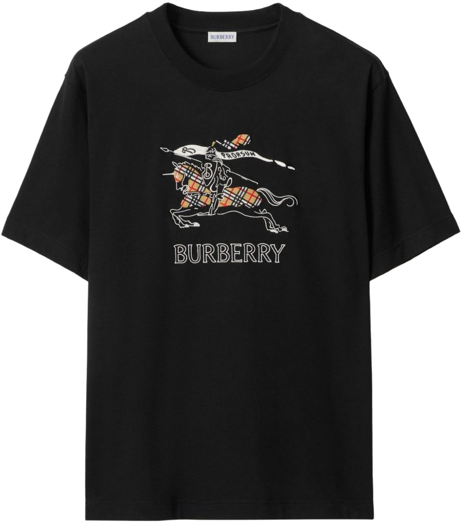 Burberry T-Shirts And Polos Black Zwart