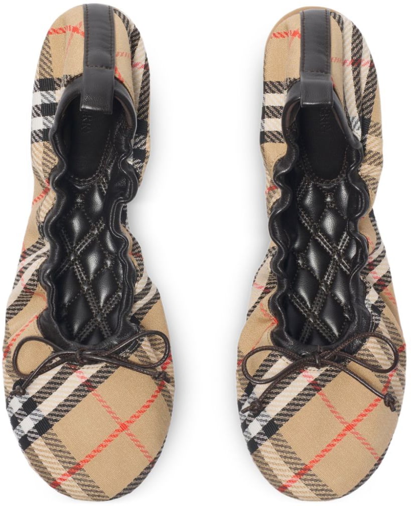 Burberry Flat Shoes Beige Beige