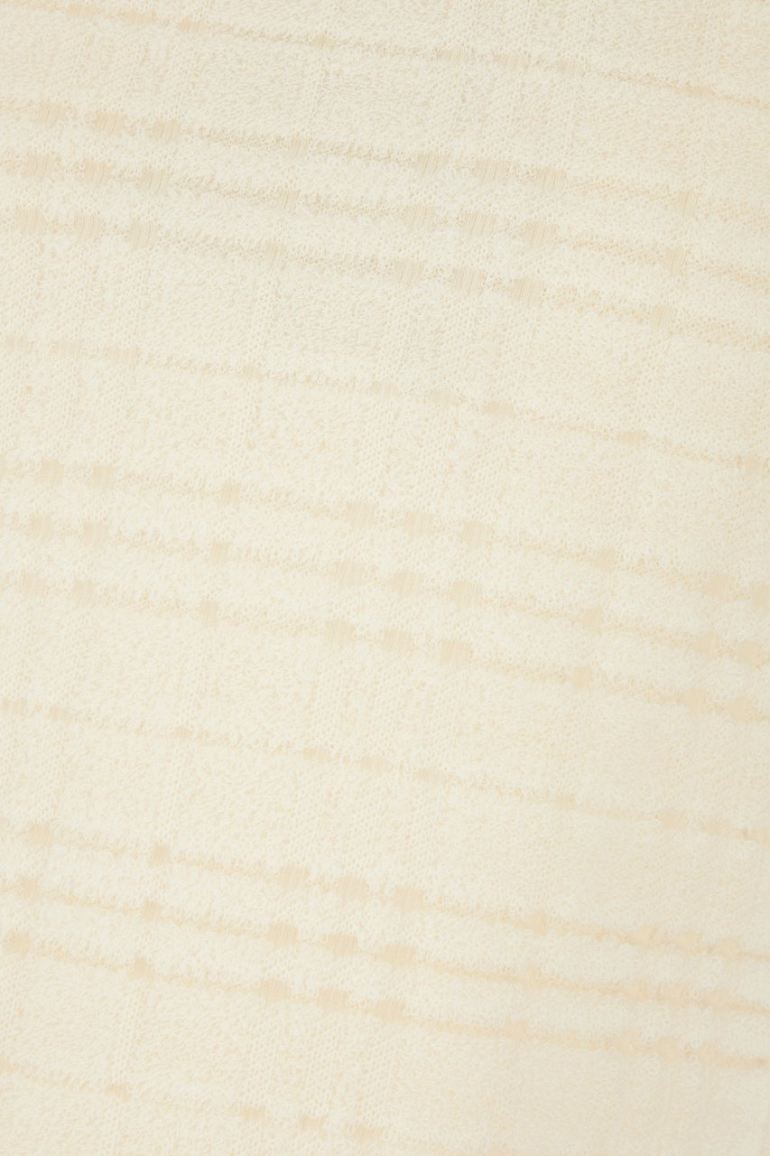 Burberry Ivory stretch wool blend skirt Neutraal
