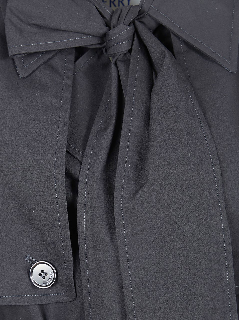Burberry Mid-Length Black Trench Coat Grijs