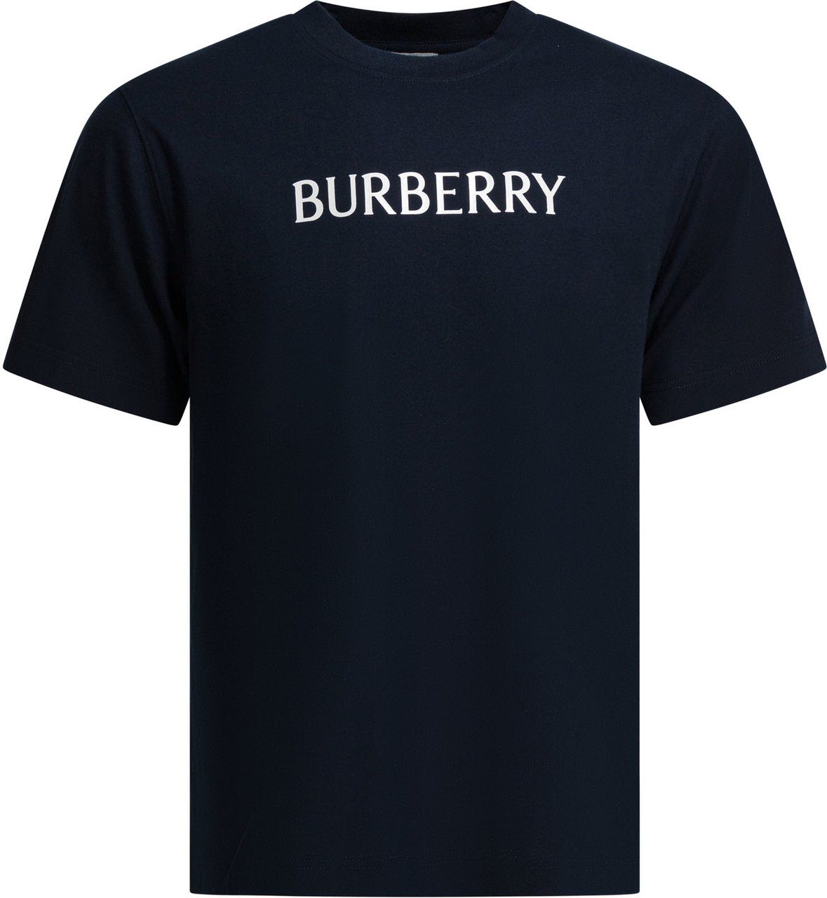 Burberry Cotton T-shirt with logo Blauw
