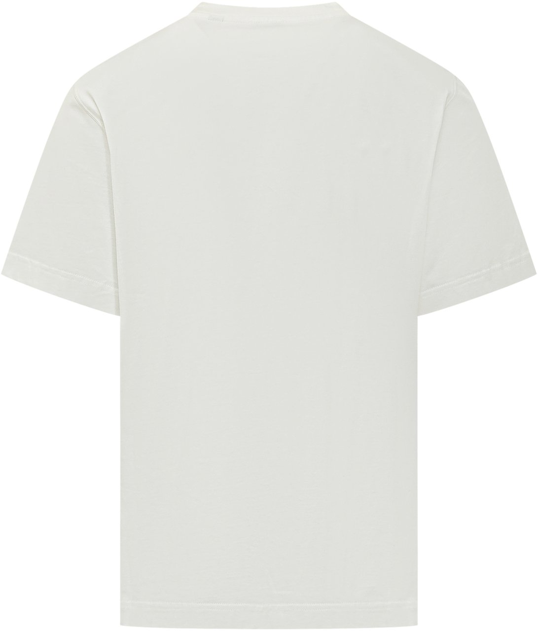 Burberry T-Shirt In Cotone Con Logo Frontale Wit