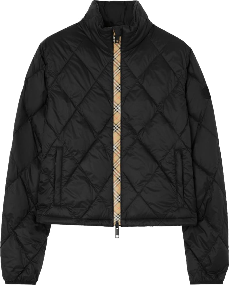 Burberry Coats Black Zwart