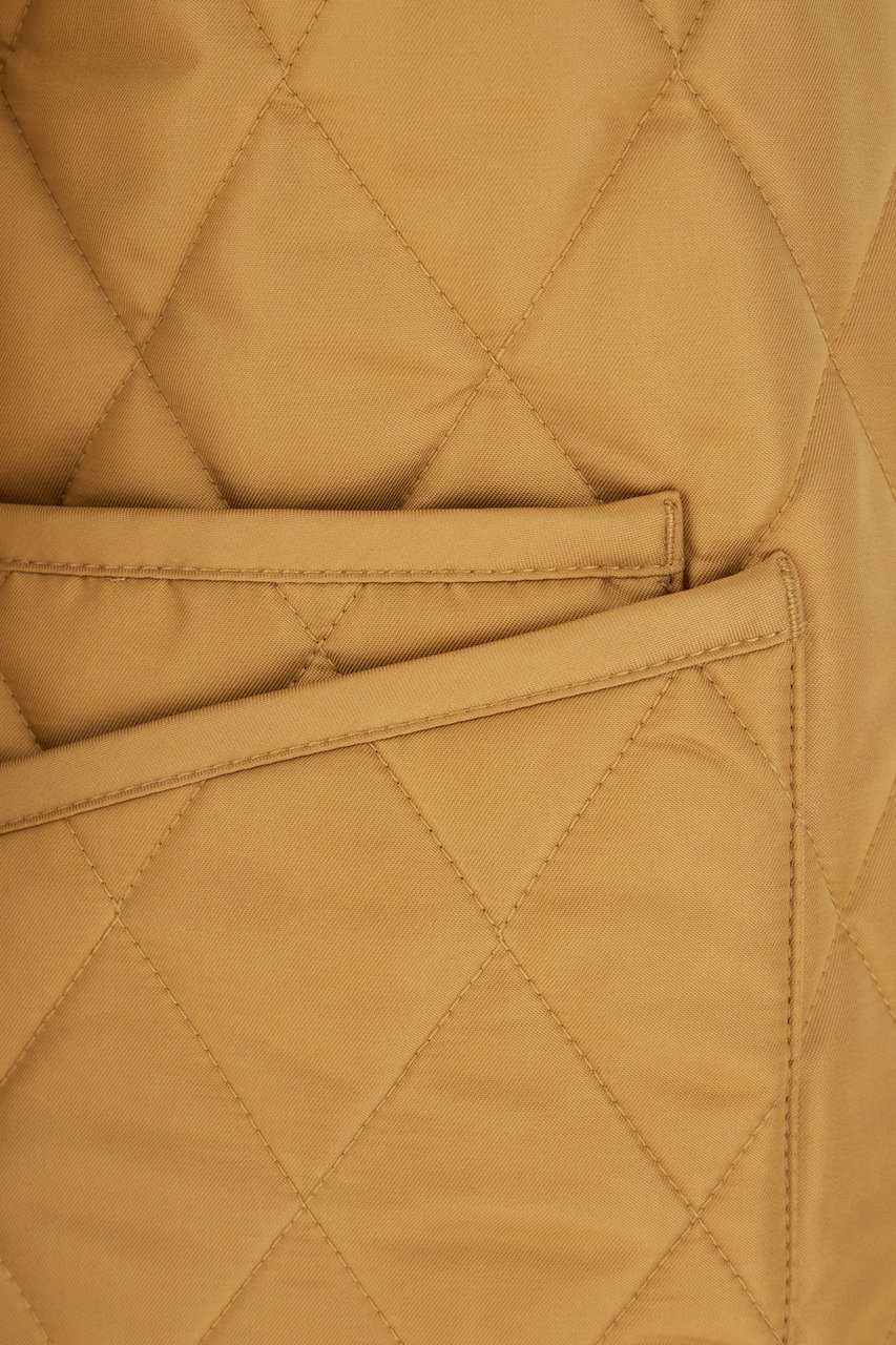 Burberry Ochre polyester padded jacket Geel