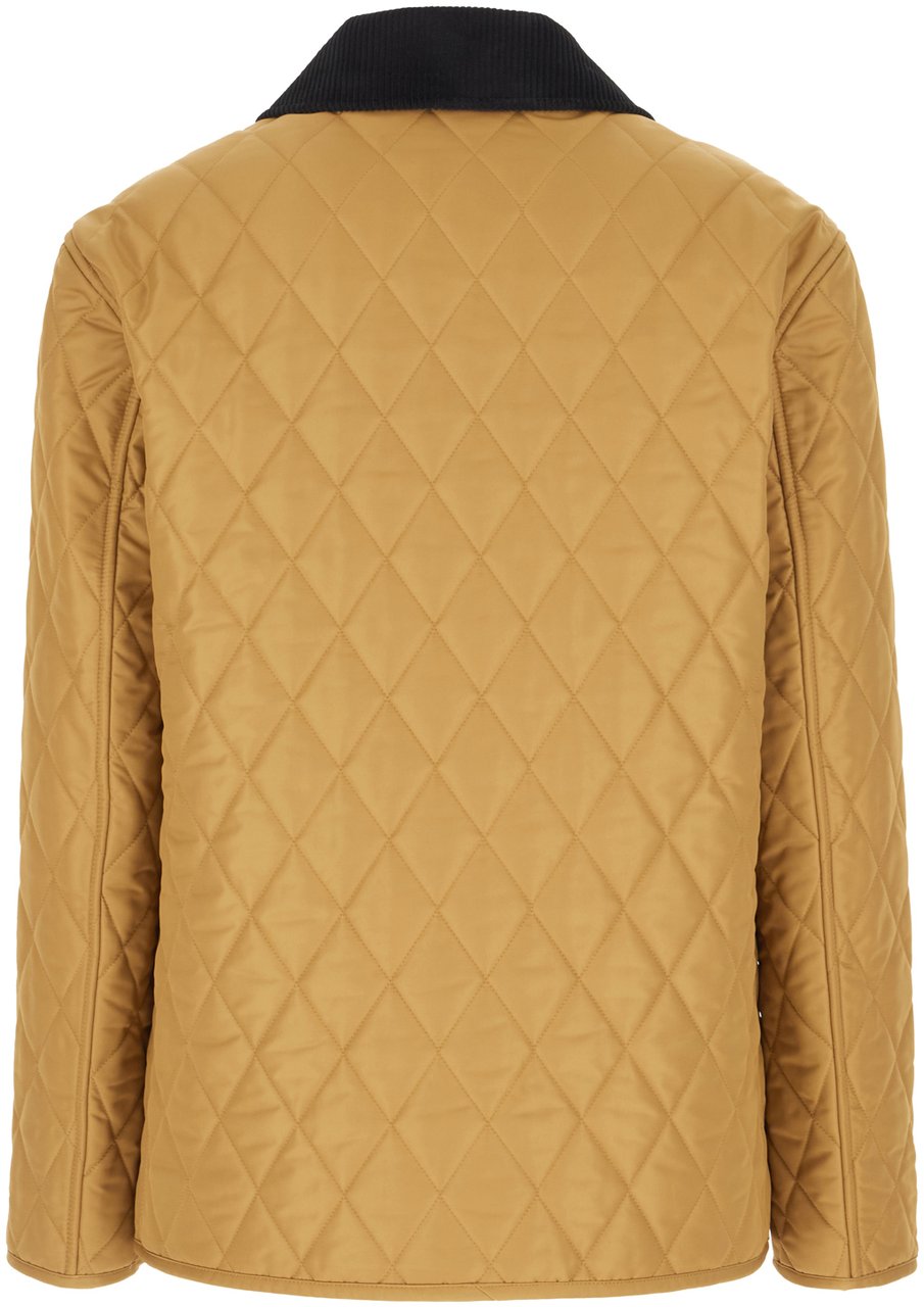 Burberry Ochre polyester padded jacket Geel