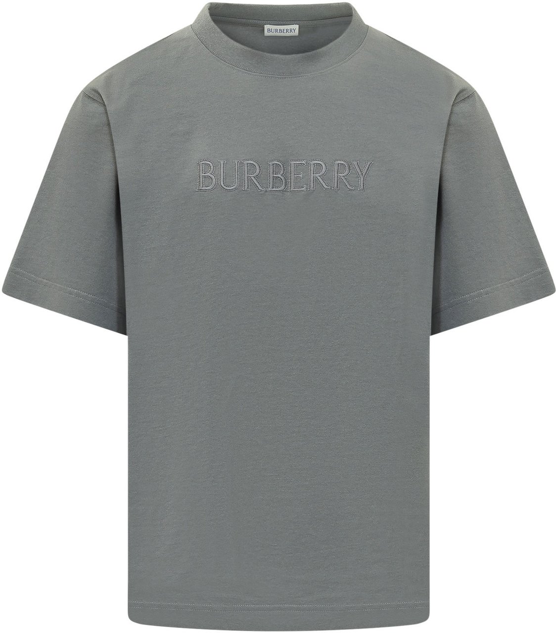 Burberry T-shirt a Maniche Corte con Logo Grijs