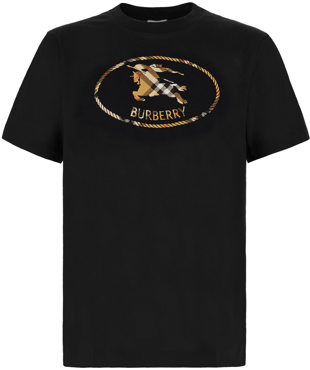 Burberry Burberry Black cotton t-shirt Zwart