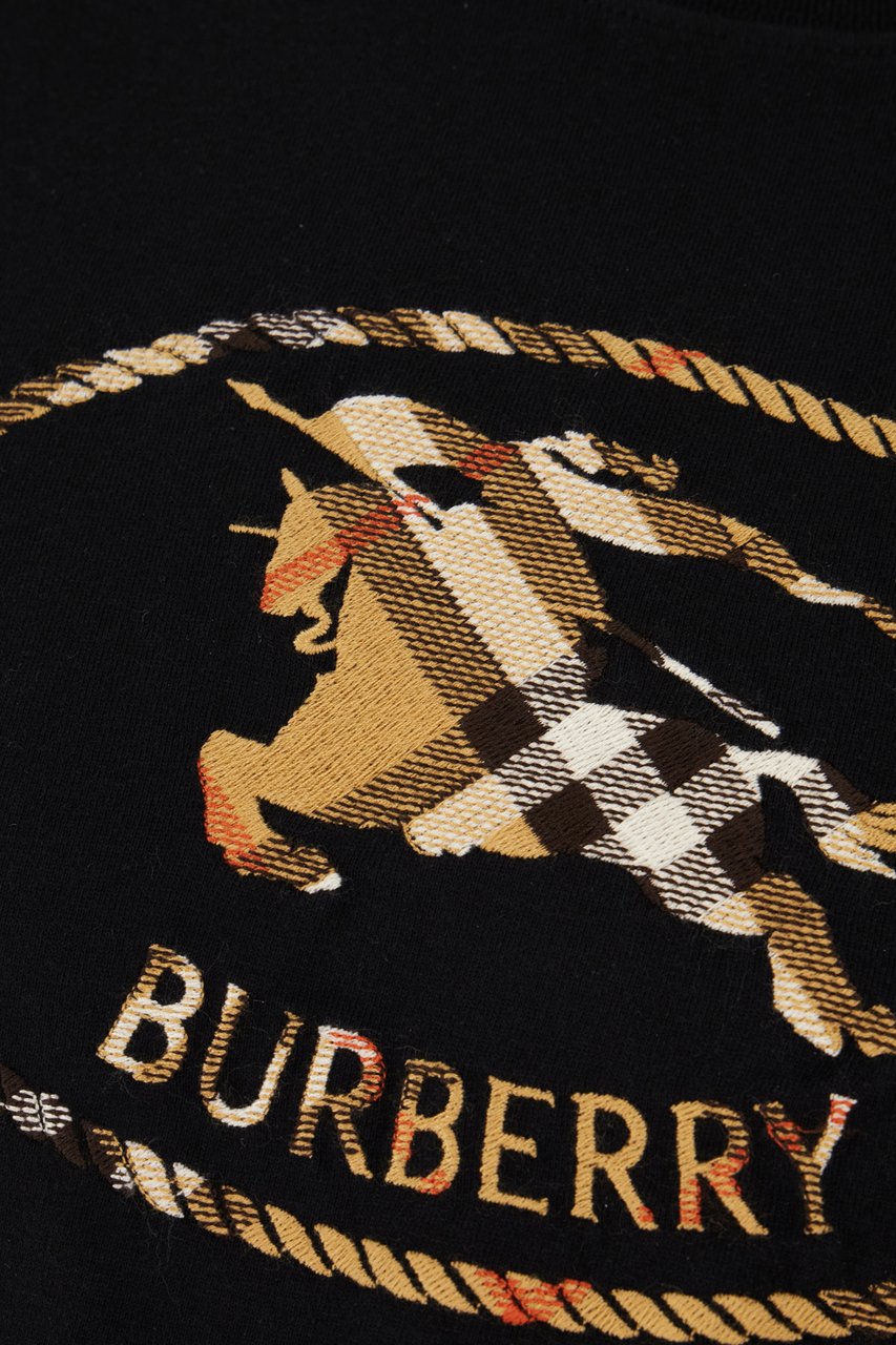 Burberry Burberry Black cotton t-shirt Zwart