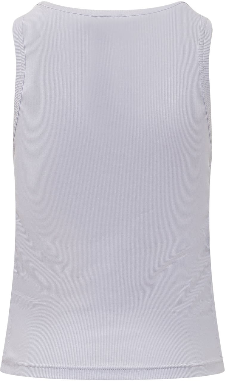 Burberry Top Senza Maniche a Coste Wit