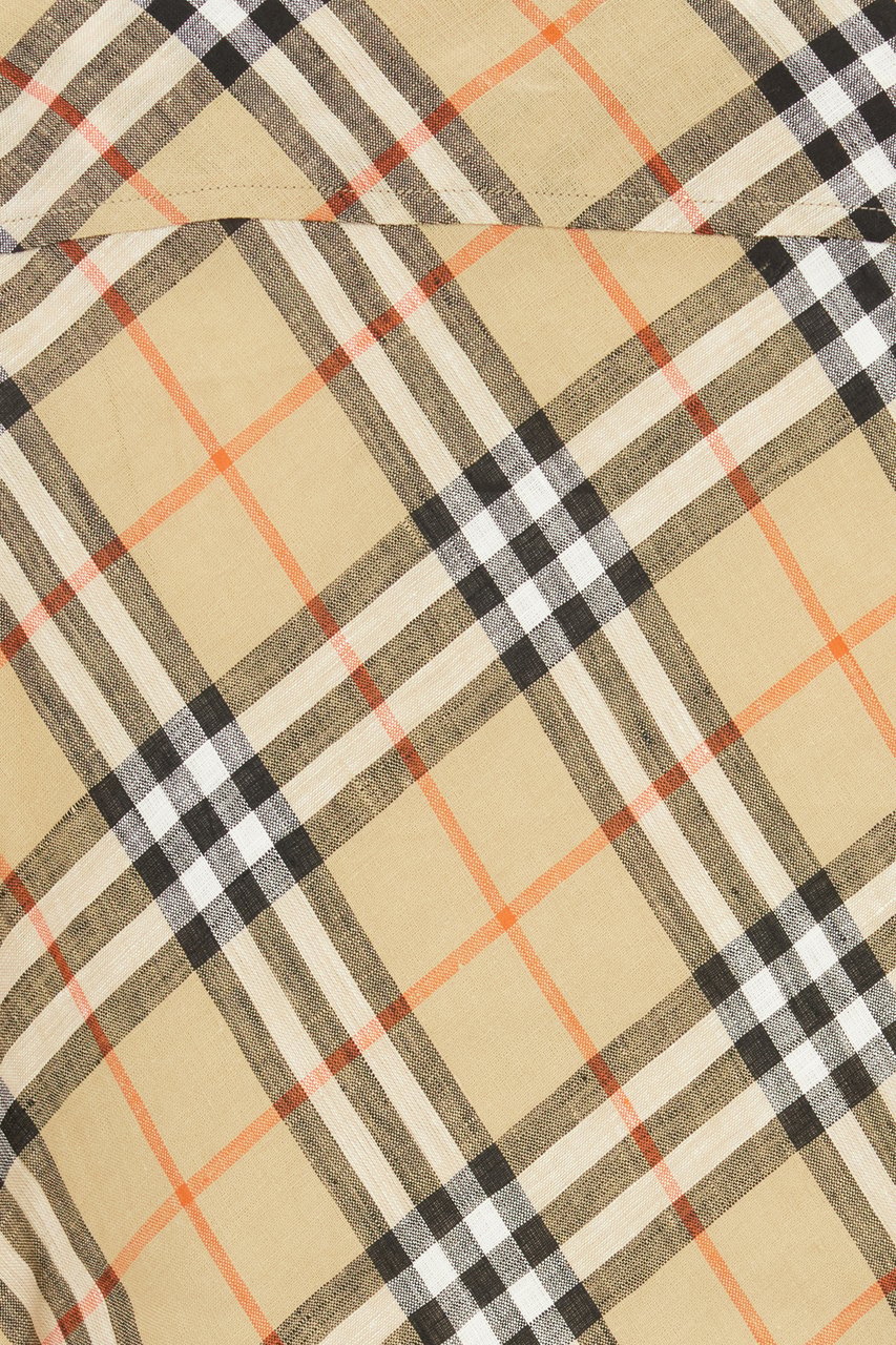Burberry Embroidered linen shirt Divers
