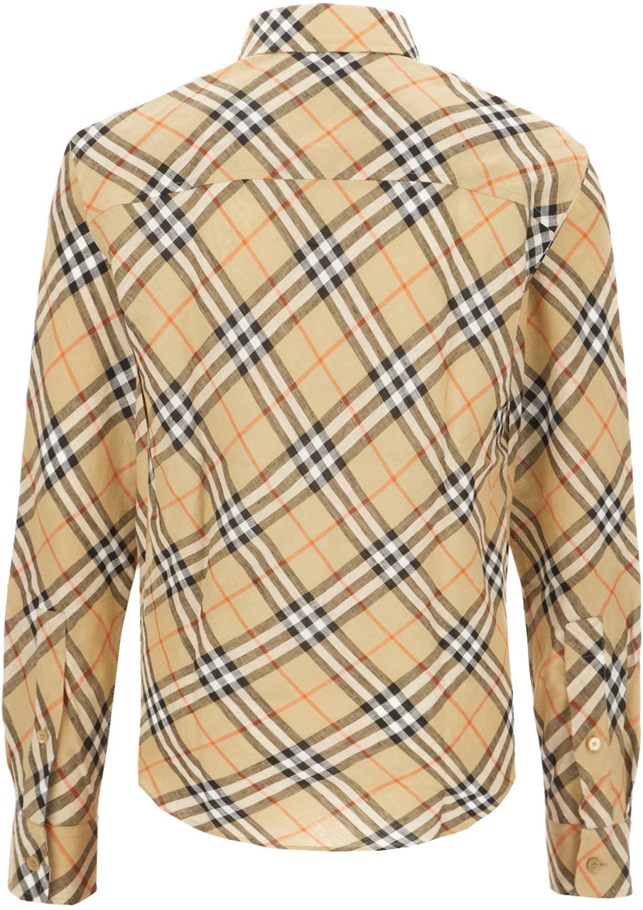 Burberry Embroidered linen shirt Divers