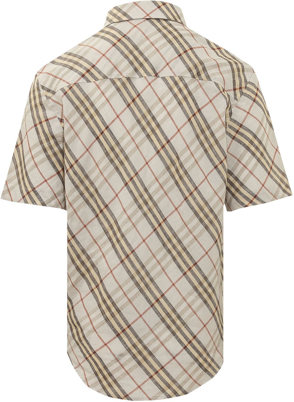 Burberry Camicia Roland a Quadri con Tasca Wit