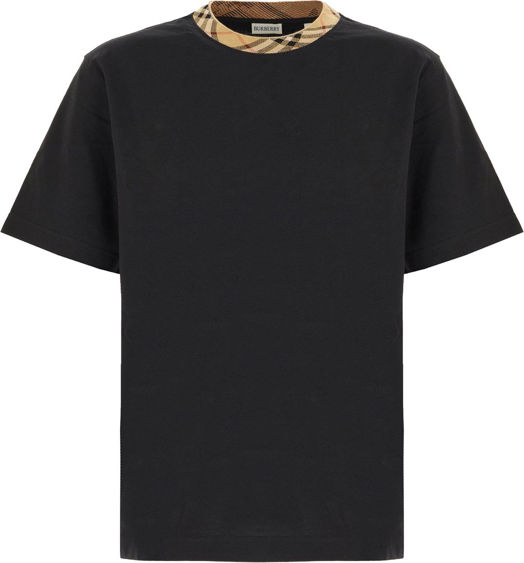 Burberry Black cotton t-shirt Zwart