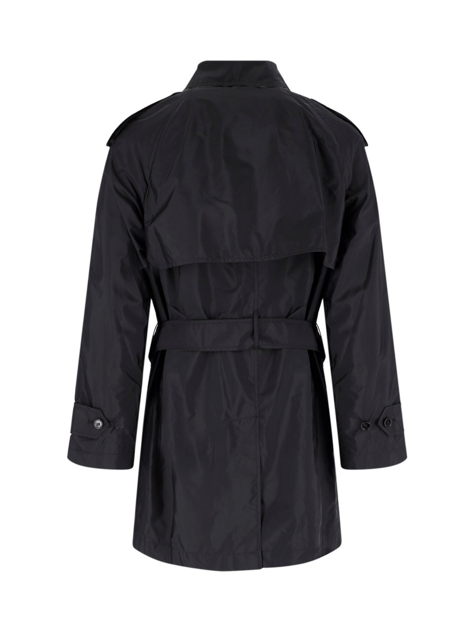 Burberry Black Leadenham Trench Coat Zwart