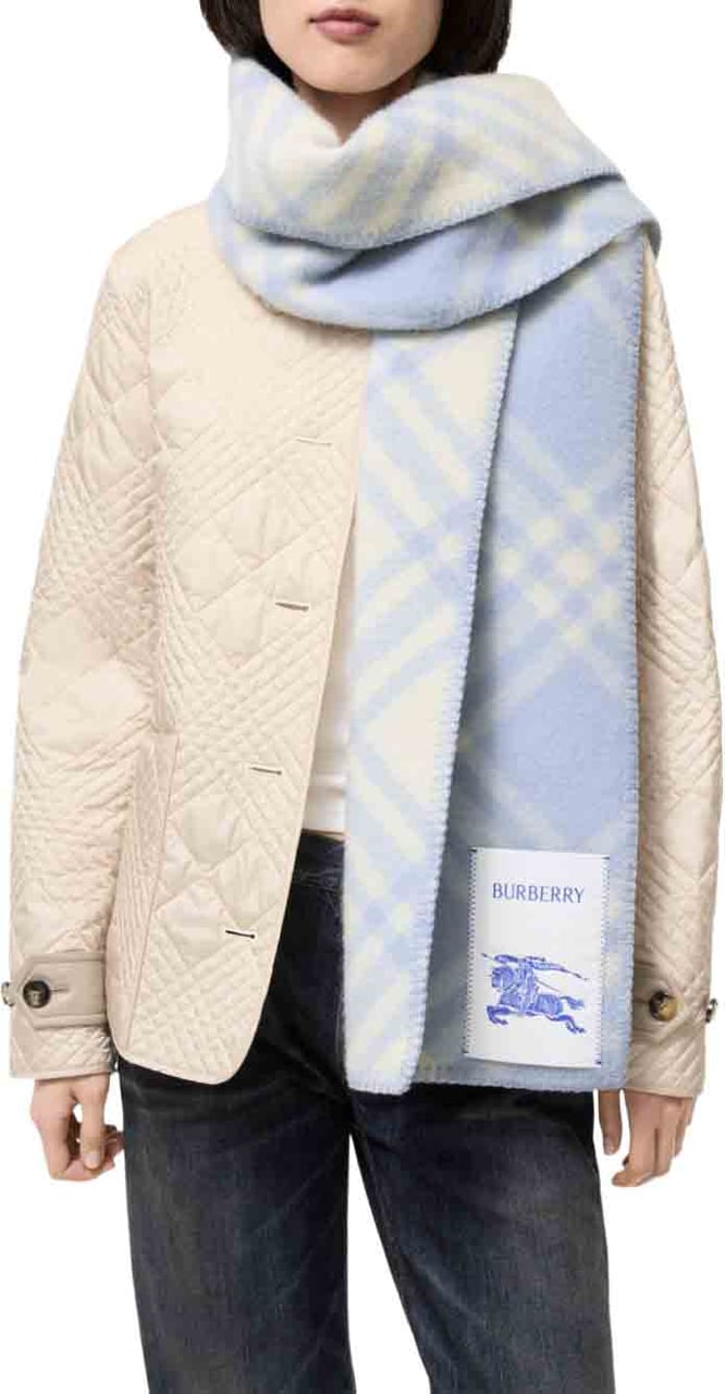 Burberry Scarfs Light Blue Lichtblauw