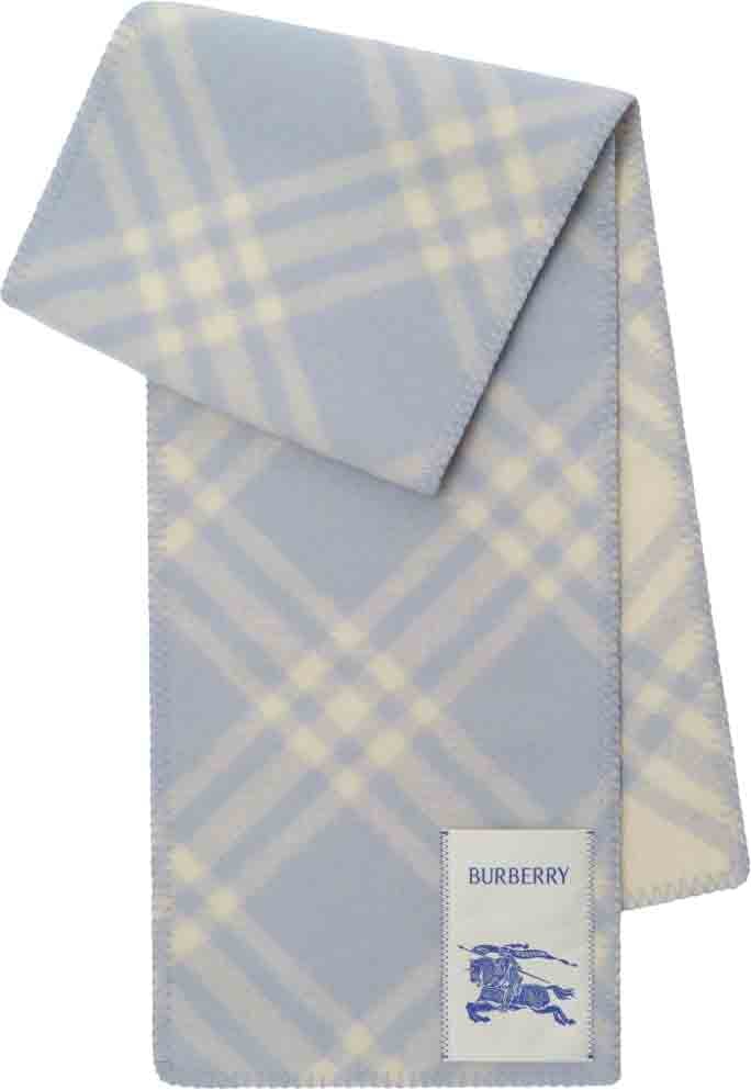 Burberry Scarfs Light Blue Lichtblauw