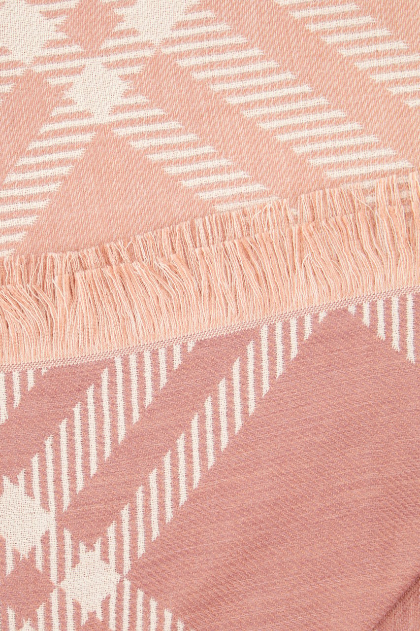 Burberry Embroidered wool blend scarf Divers