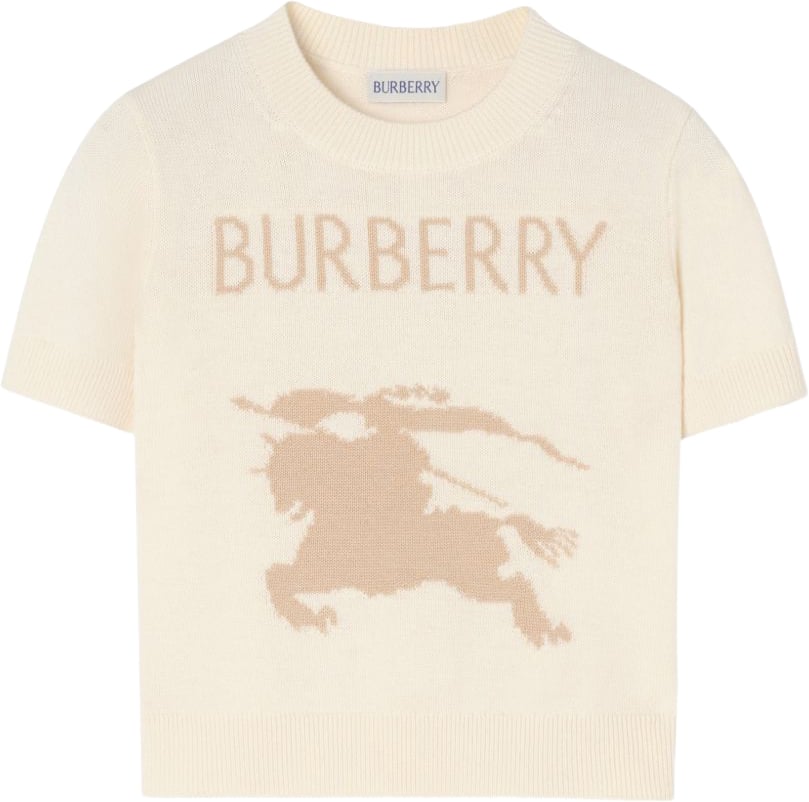 Burberry T-Shirts And Polos Ivory Wit