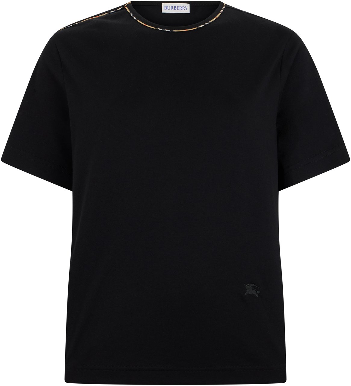 Burberry Cotton short-sleeve t-shirt Zwart