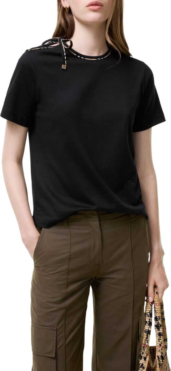 Burberry T-Shirts And Polos Black Zwart