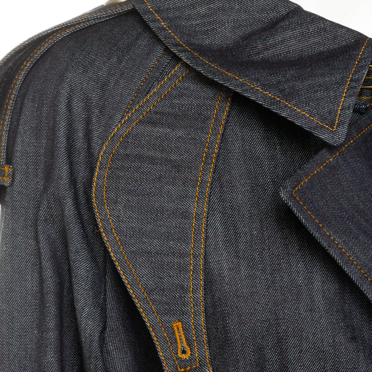 Burberry Dark Cotton Denim Jacket Zwart
