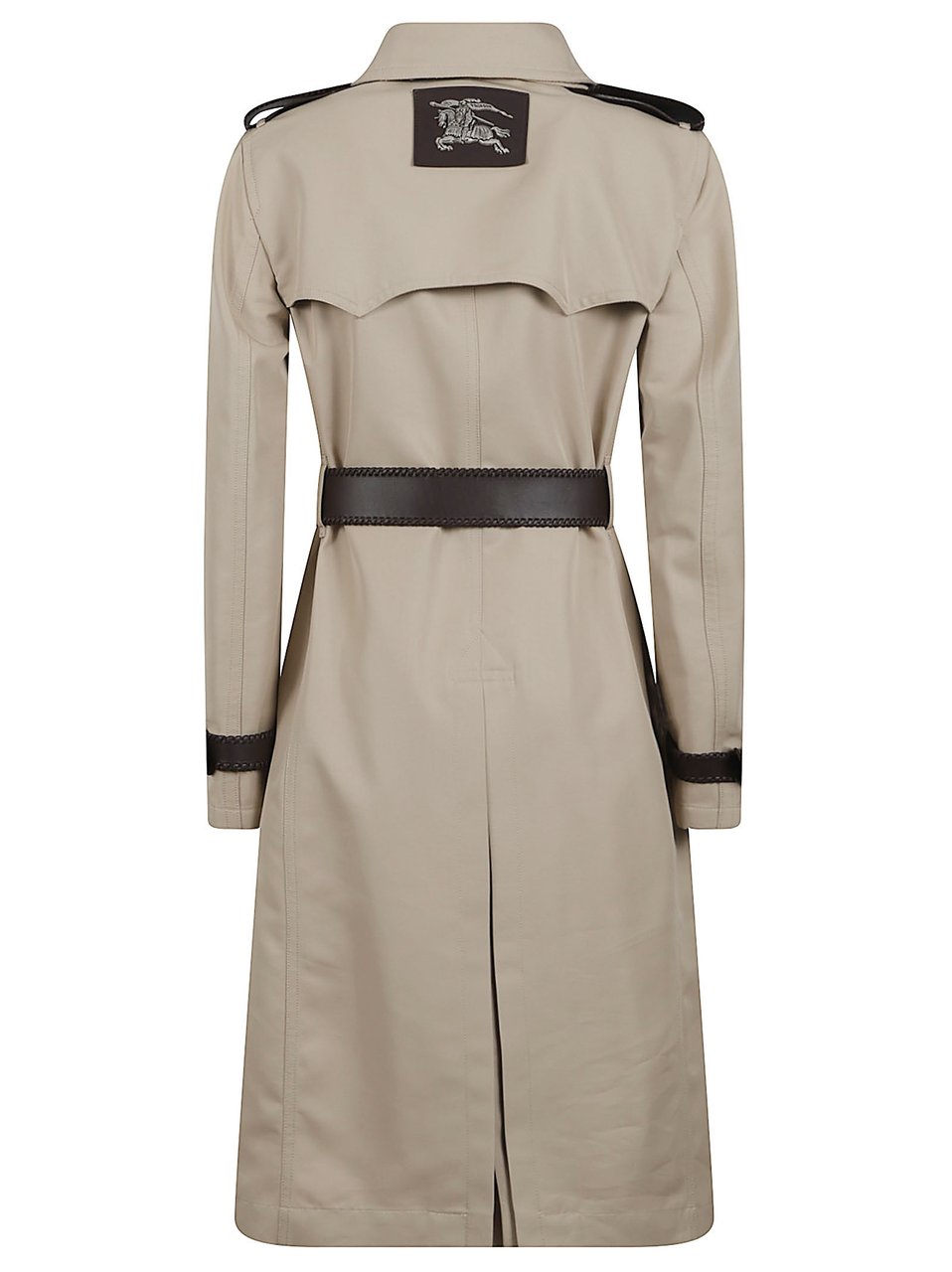 Burberry Double-Breasted Trench Coat with Wide Belt Neutraal